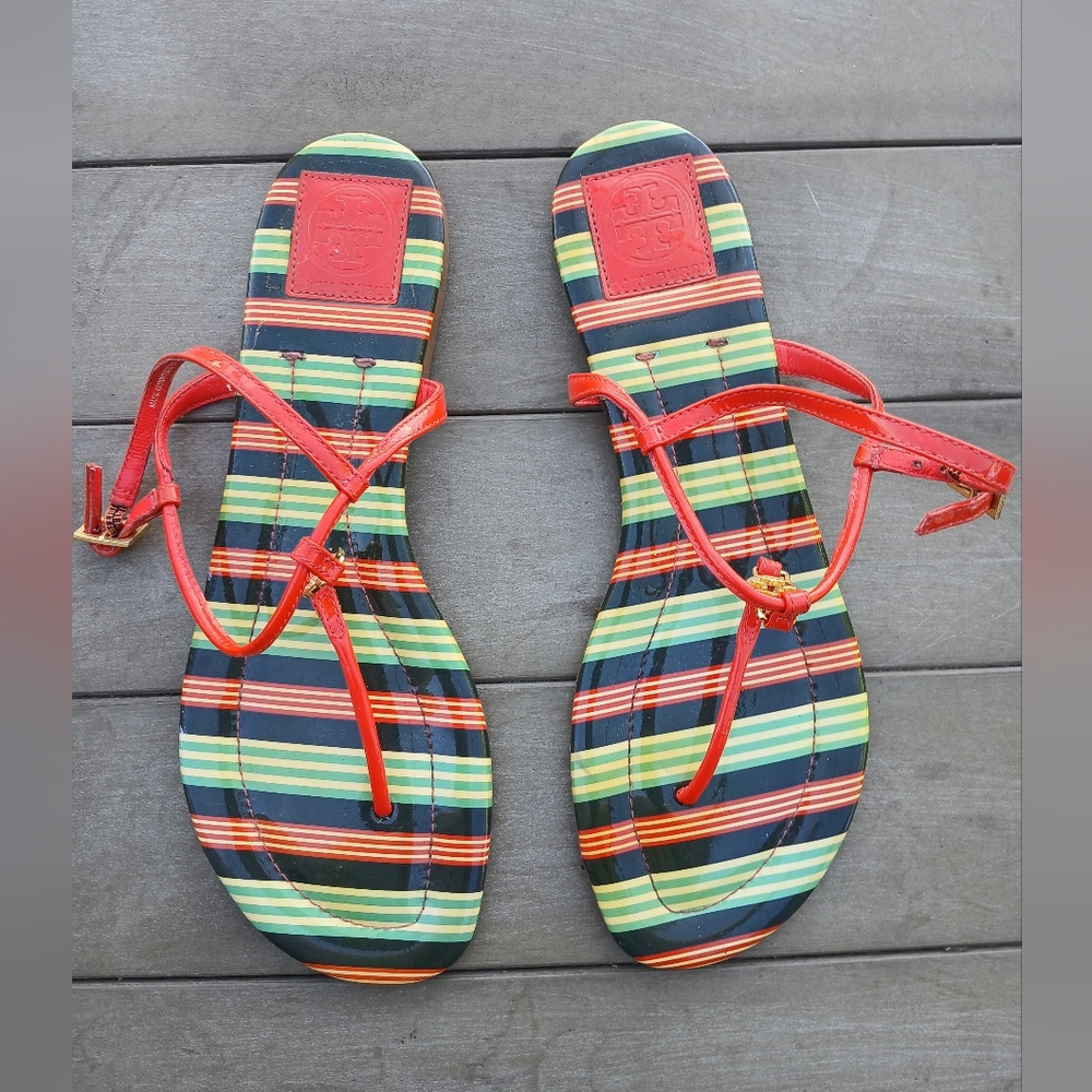 Tory Burch Striped Sandals